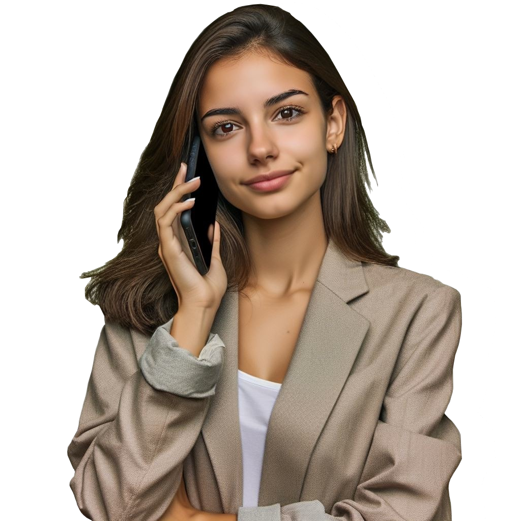 Woman on phone